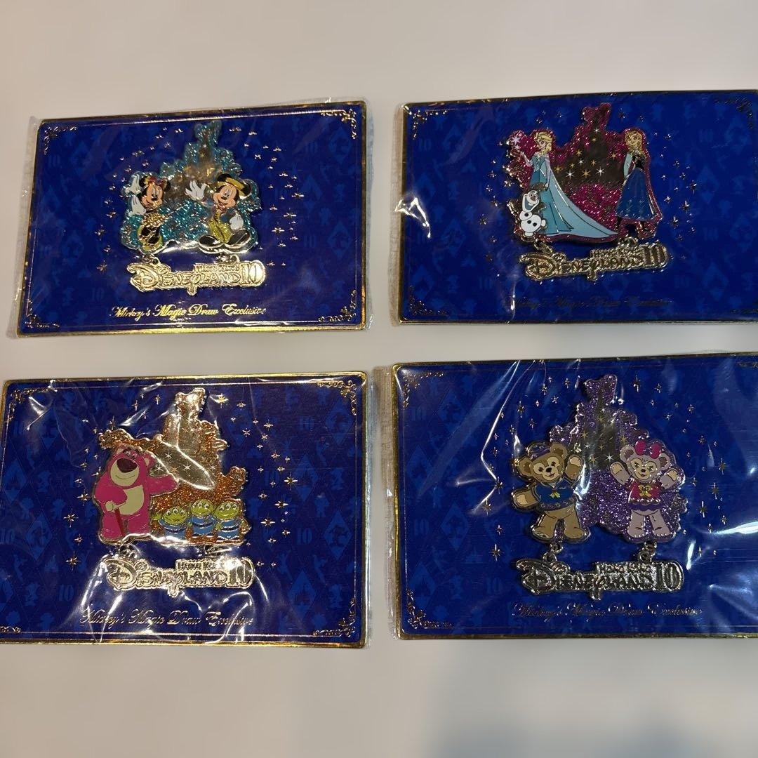【超レア！LE500★4点コンプリート】香港ディズニー10周年記念ピンパッジ！