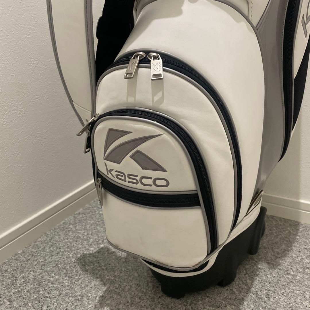Kasco キャスコ キャディバッグ キャスター付き ゴルフバッグ ホワイト