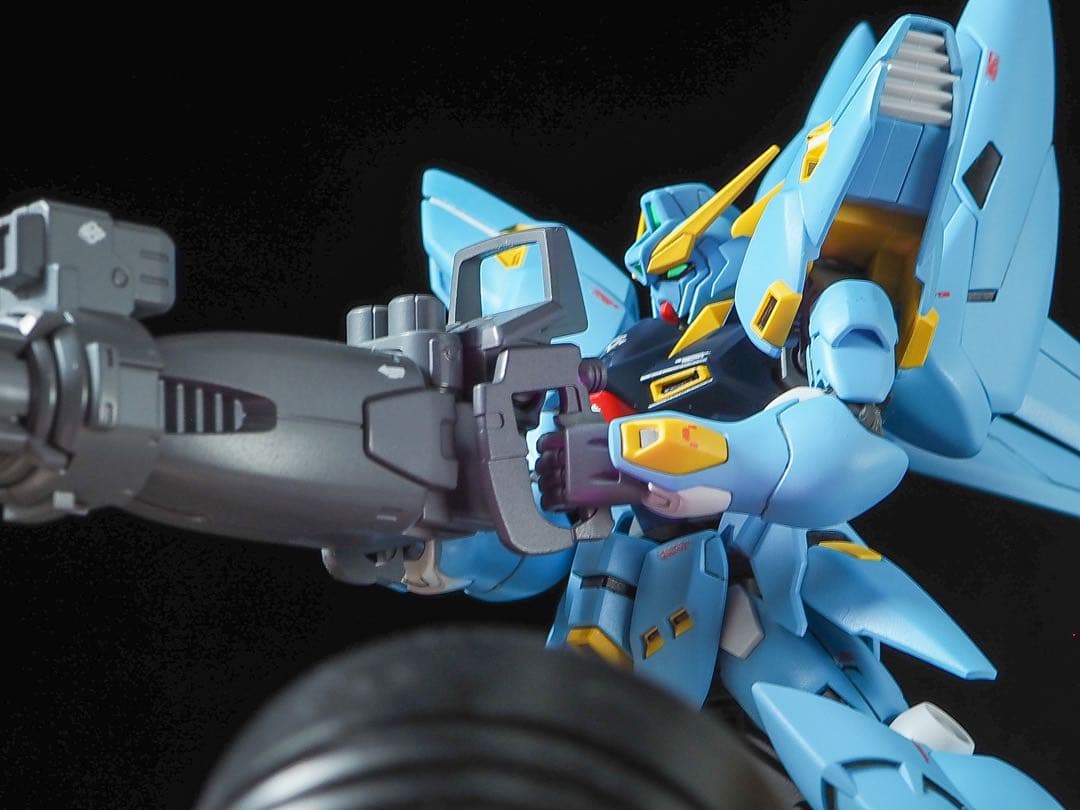 hg ヒュッケバイン 【全塗装完成品】合わせ目消し　段落ちモールド追加　塗り分け