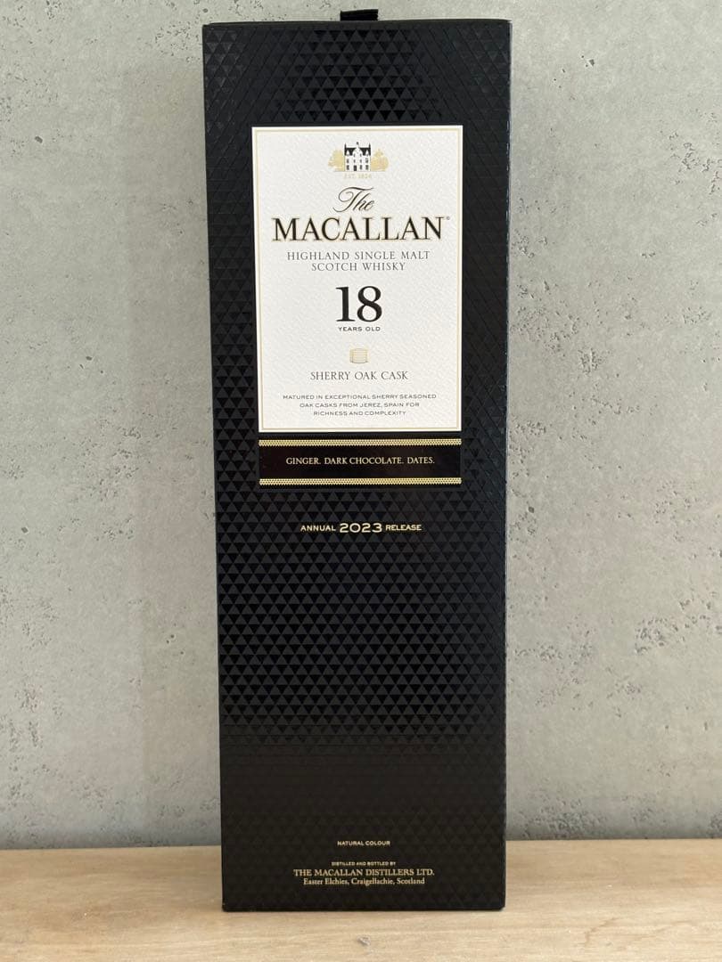 マッカラン 18年 シェリーオークカスクウイスキー 2023年リリース　レア
