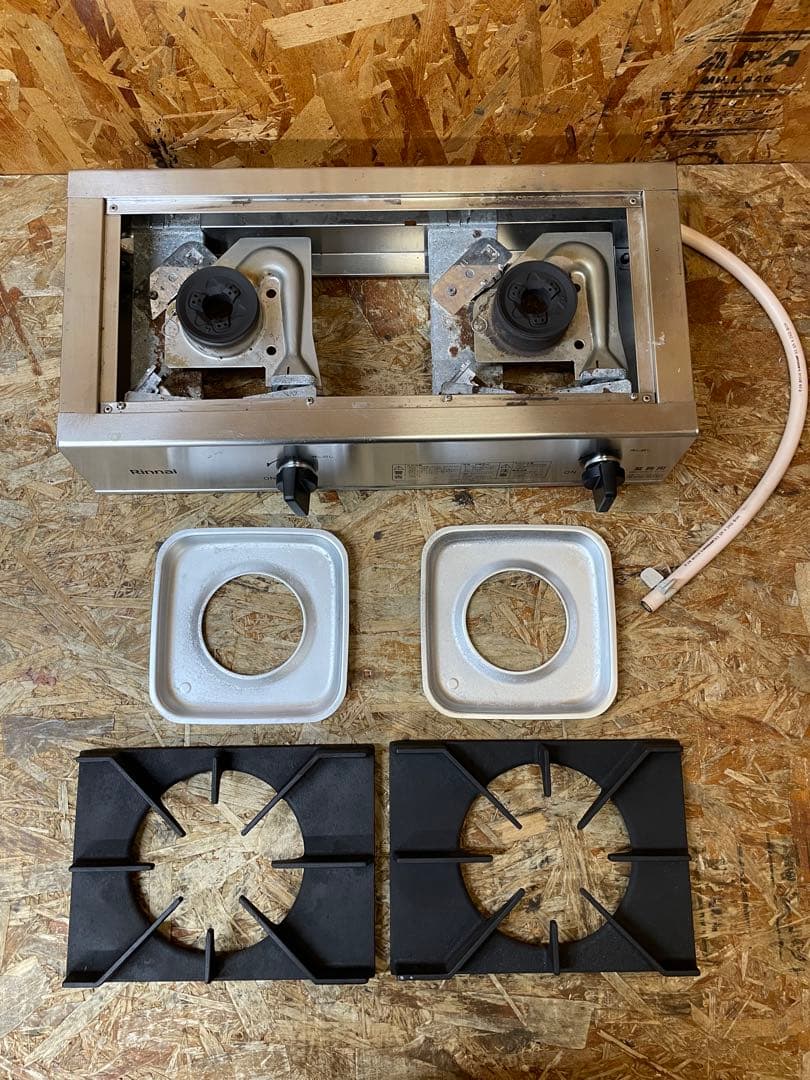 C(7790) リンナイ 卓上 2口 ガスコンロ RSB-211A 都市ガス用