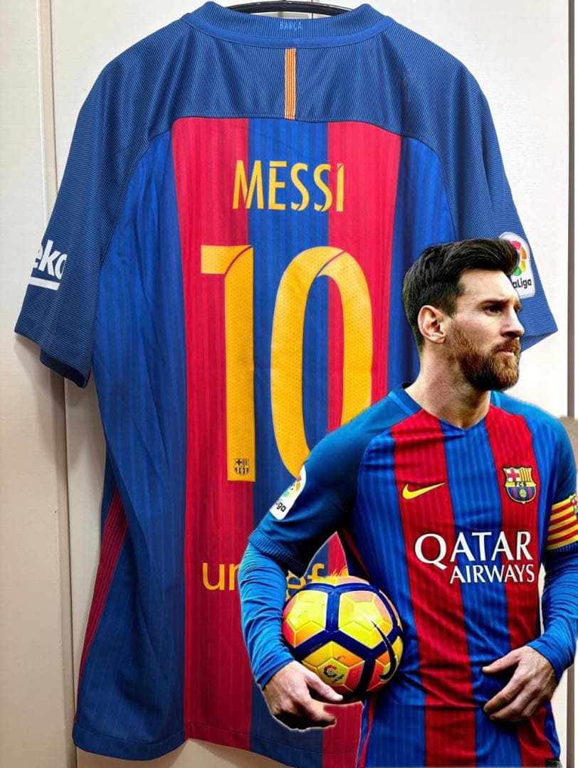 【正規品】バルセロナ 16-17 メッシ ユニフォーム #10 マッチデー入り
