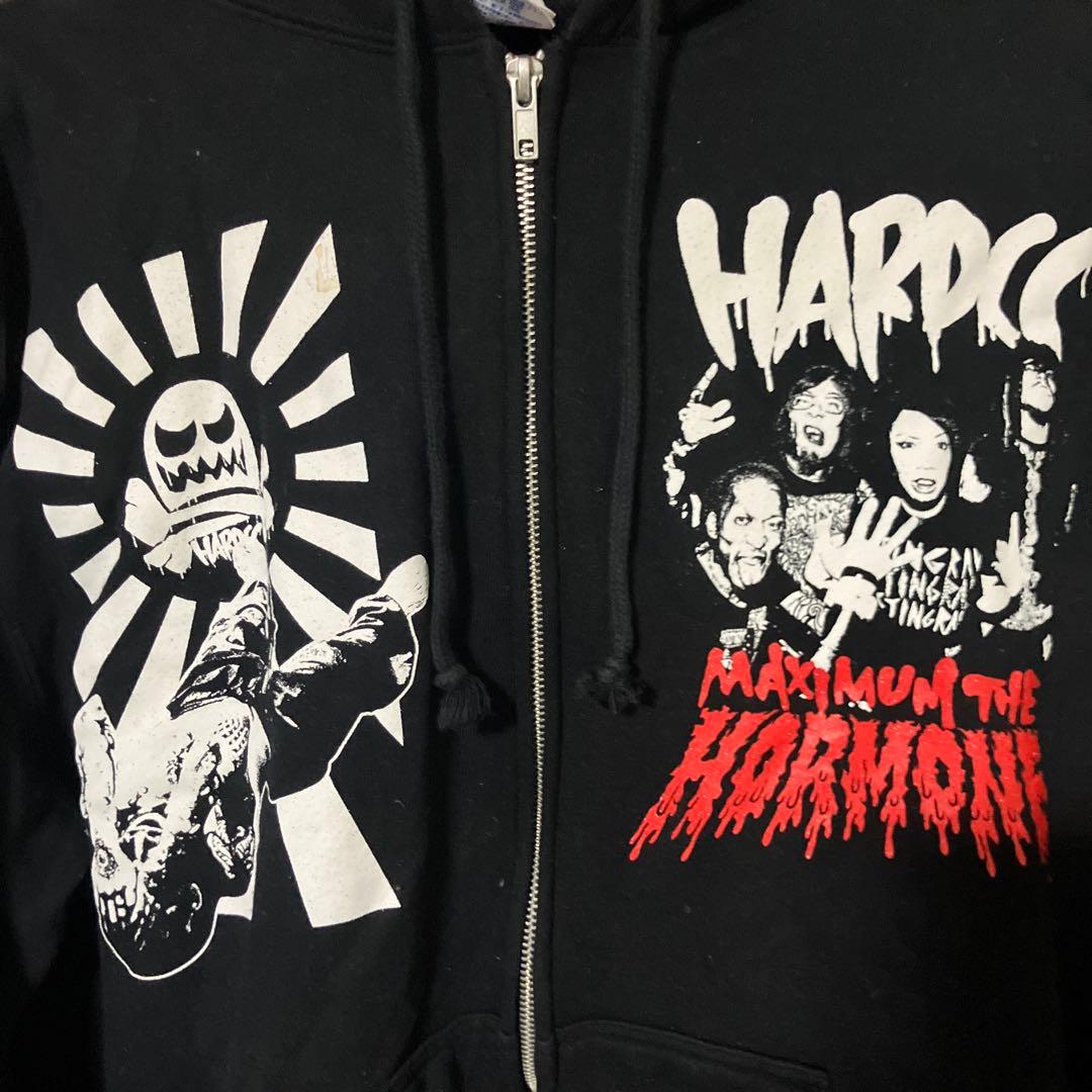 マキシマムザホルホン × コアチョコ ヘドバン大虐殺スウェットパーカー コラボ