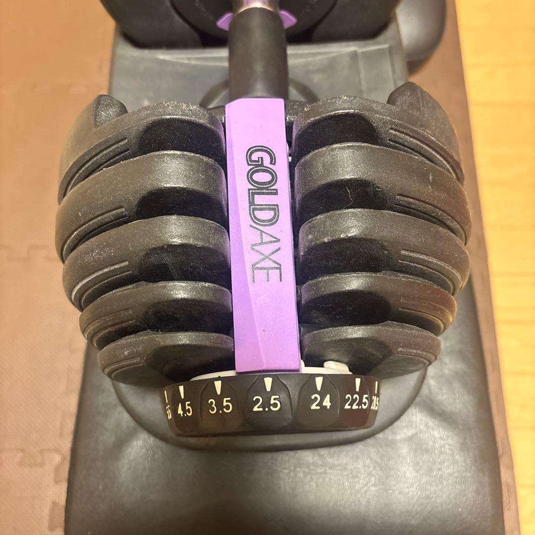 GOLDAXE 可変式ダンベル 24kg ベンチセット 最終値下げ