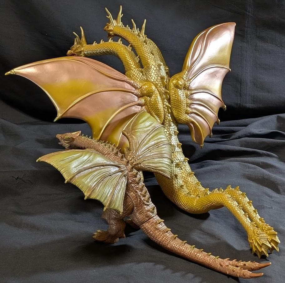 キングギドラ＆白亜紀ギドラ「平成モスラ３」登場怪獣（バンダイ）ソフビ２体セット