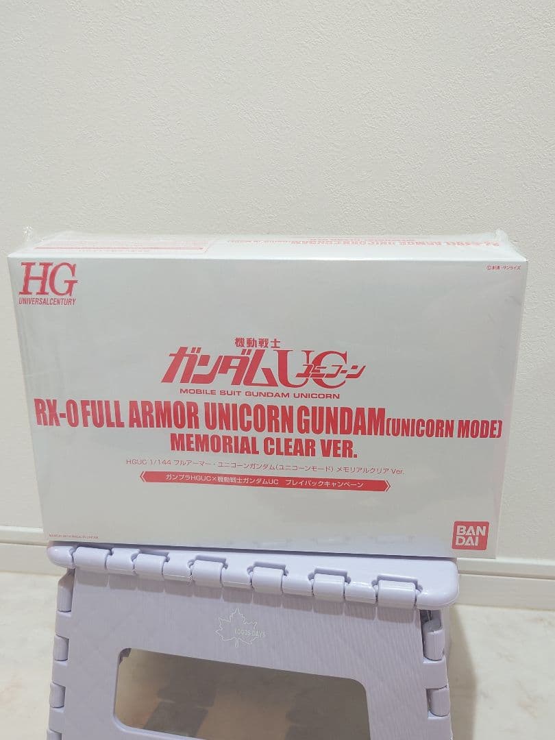 フルアーマー ユニコーンガンダム メモリアルクリア　機動戦士ガンダム