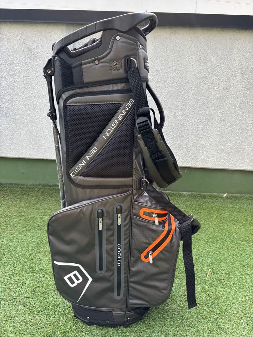 ベニントン　スタンドキャディバッグ　新品　ゴルフバッグ　キャディバッグ　グレー