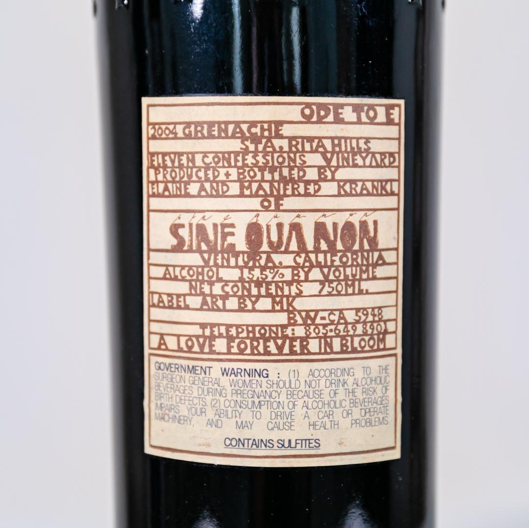 【超希少】Sine Qua Non Ode To E 2004 赤