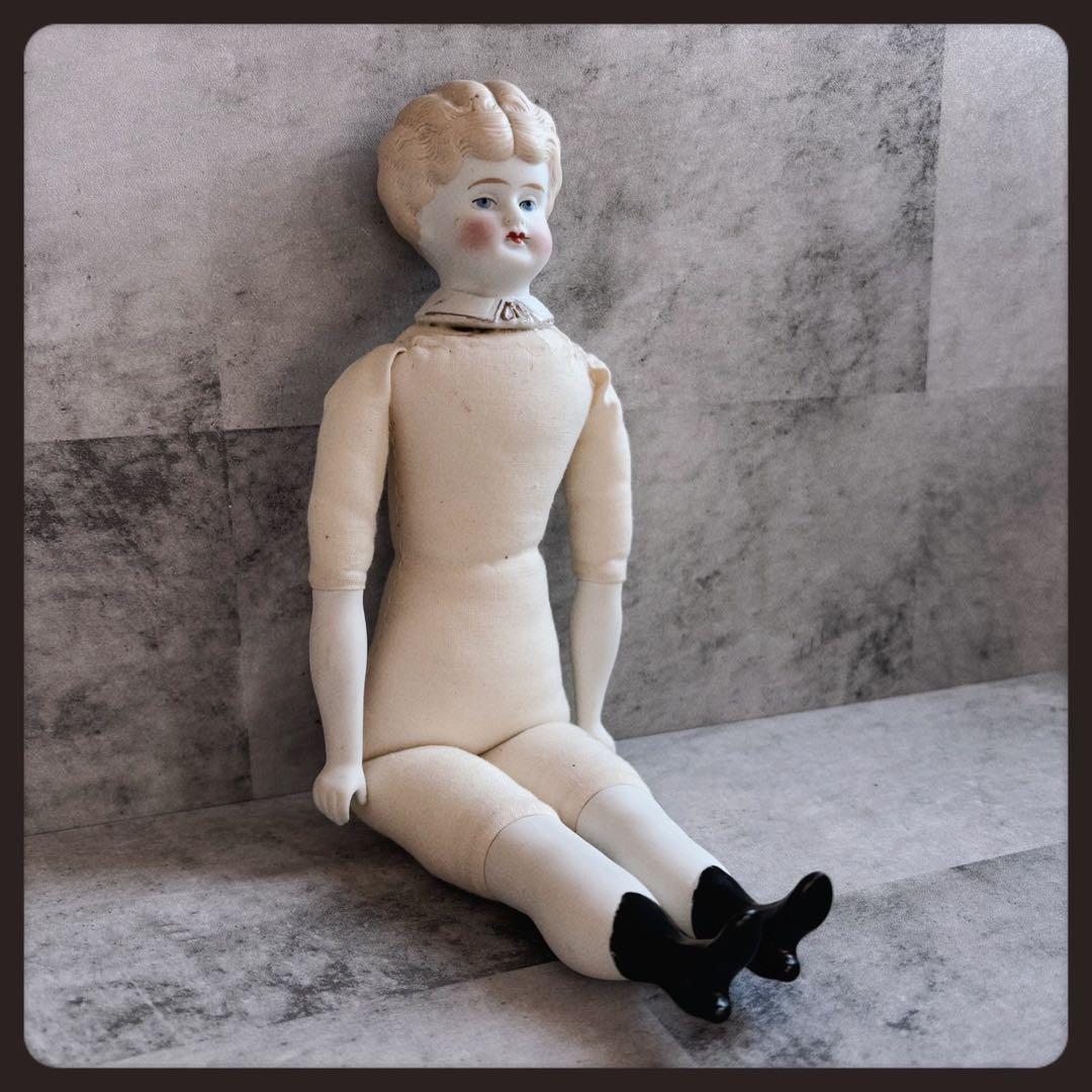 レアアンティーク　ブロンド　パリアンドール ビスクドール