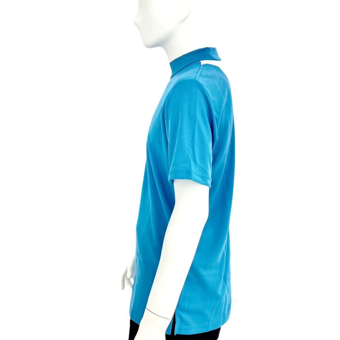 エリートグリップ　ROUGHWATERS 半袖モックネック　ブルー　LL