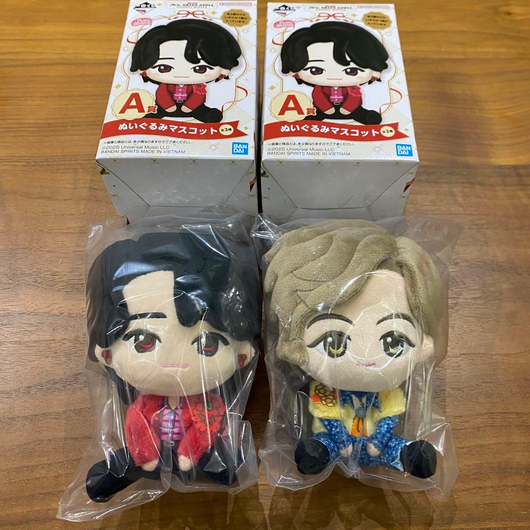 【一番くじ Mrs. GREEN APPLE】A賞 ぬいぐるみマスコット セット