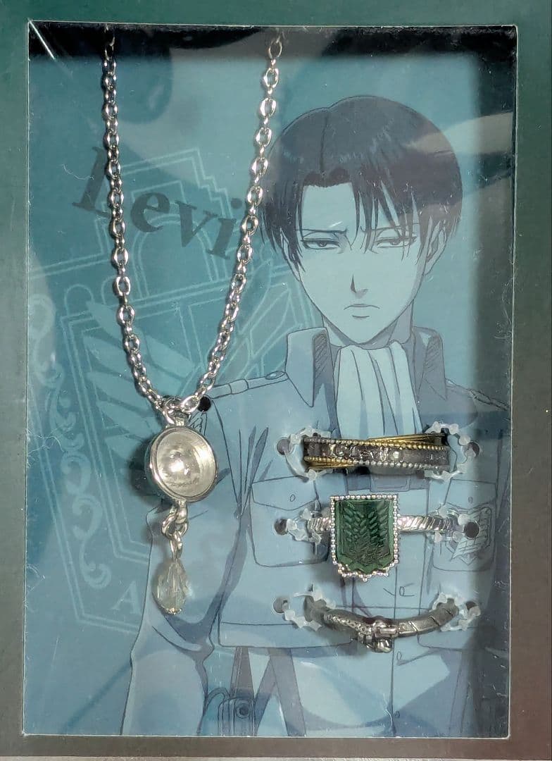 進撃の巨人 × USJ　コラボ　リヴァイ　ネックレス　リング セット