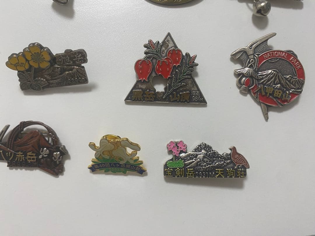 100名山バッジ　セット