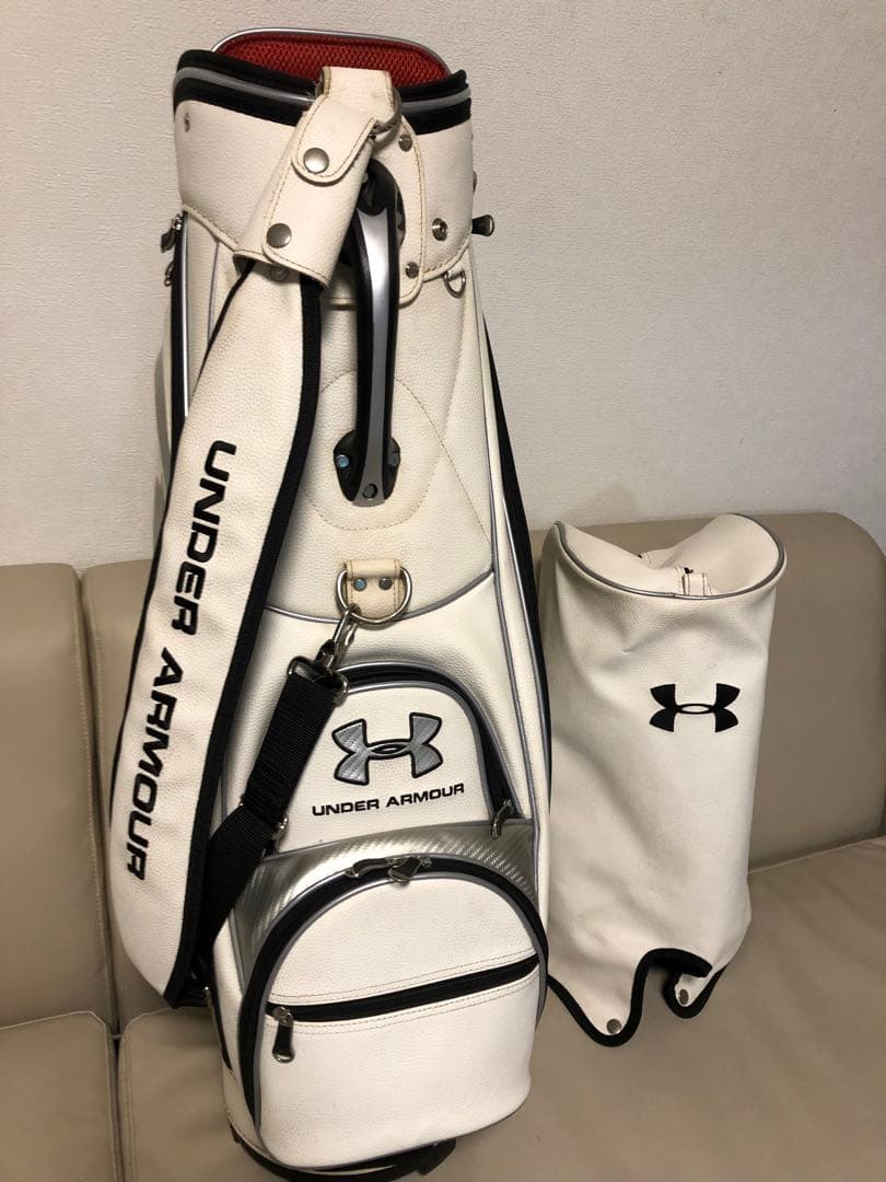 【送料込み】廃盤希少品UNDER ARMOUR キャディバッグ ホワイト 9型