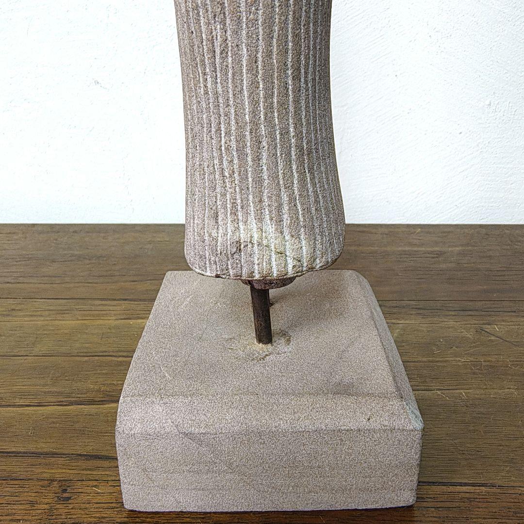 クメール　女神像　砂岩　彫刻　オブジェ　レプリカ　H39cm