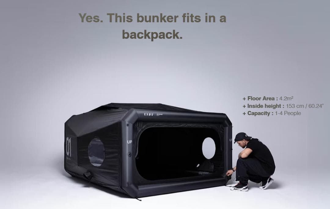 【EXOD POD-01 AIR STATION】未使用 キャンプエアテント