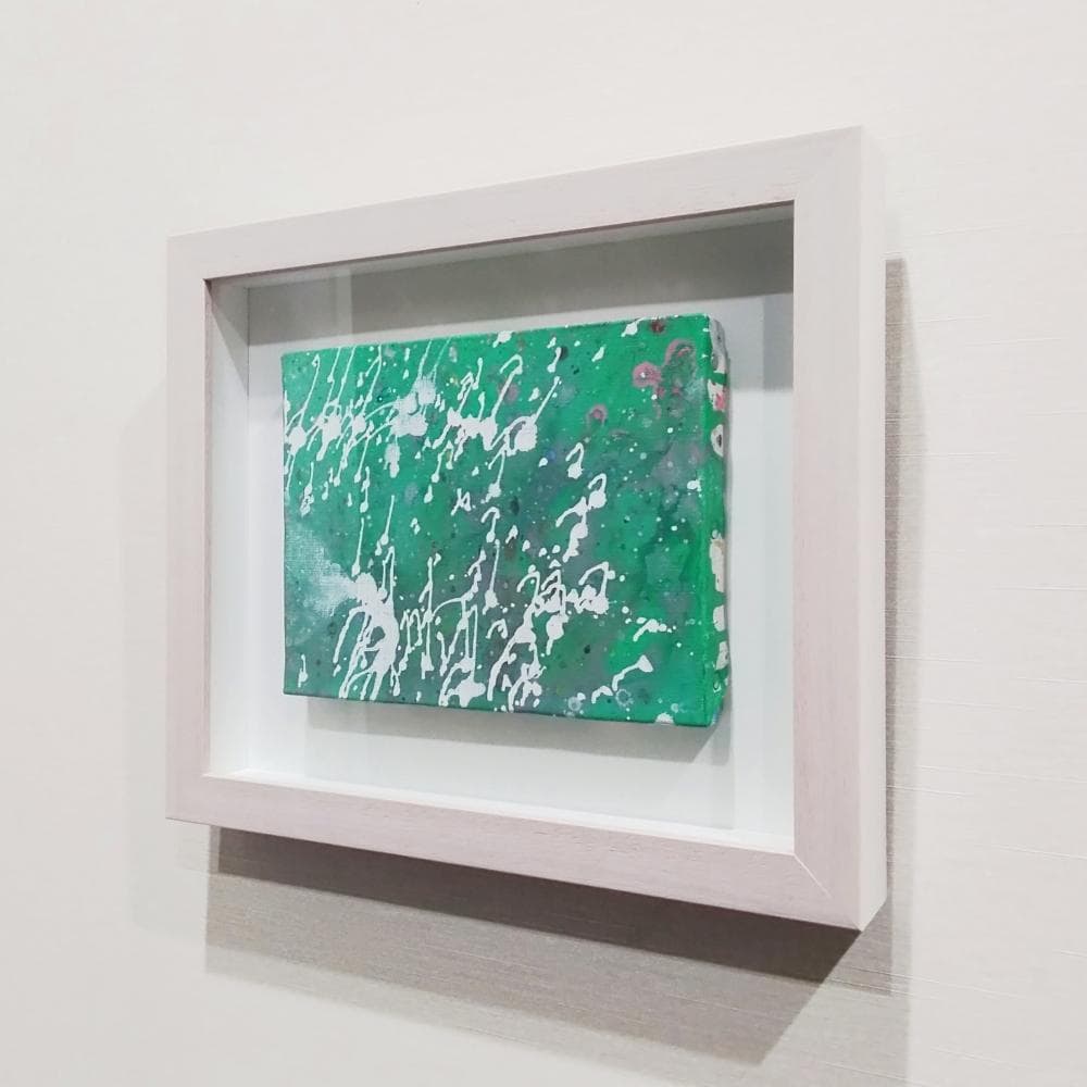 内野隆文　リズム　絵画　抽象画　キャンバス　F0号　現代アート　美術　額縁　真作