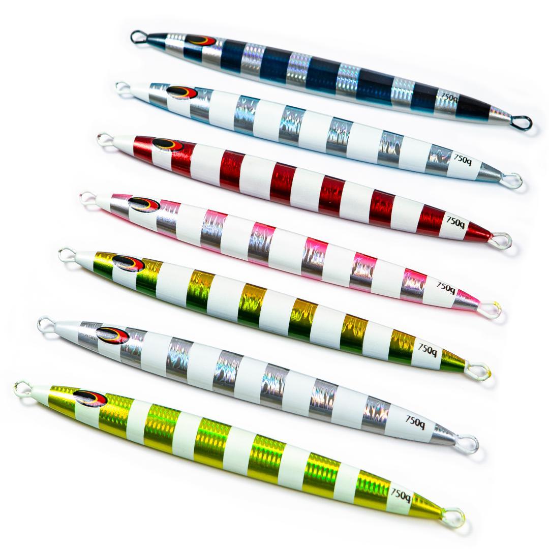 12月31日まで破格！メタルジグ750ｇ30.8ｃｍ 7色7本セット　送料無料