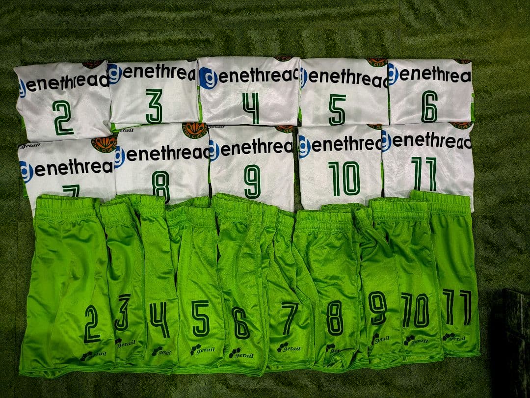 【チーム対応10枚】サッカー　フットサル　オリジナル　ユニ　150/S　応援特価