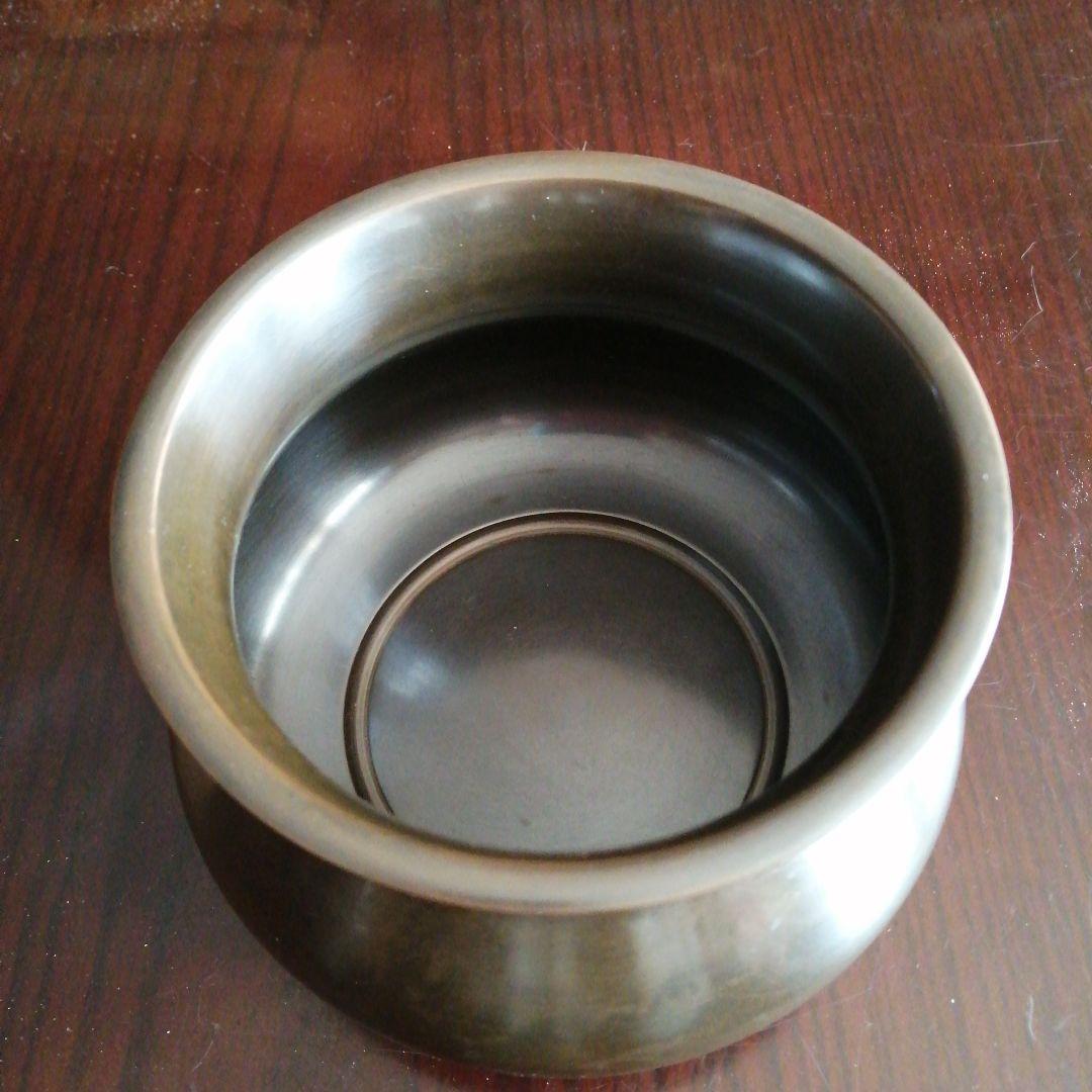 高岡銅器　八島望舟　砂張建水　13.8cm