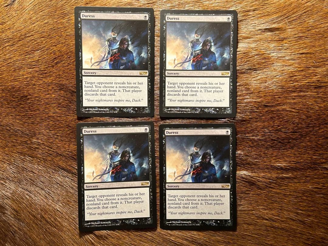 MTG 強迫 Duress 4枚セット 英語 IDW プロモ