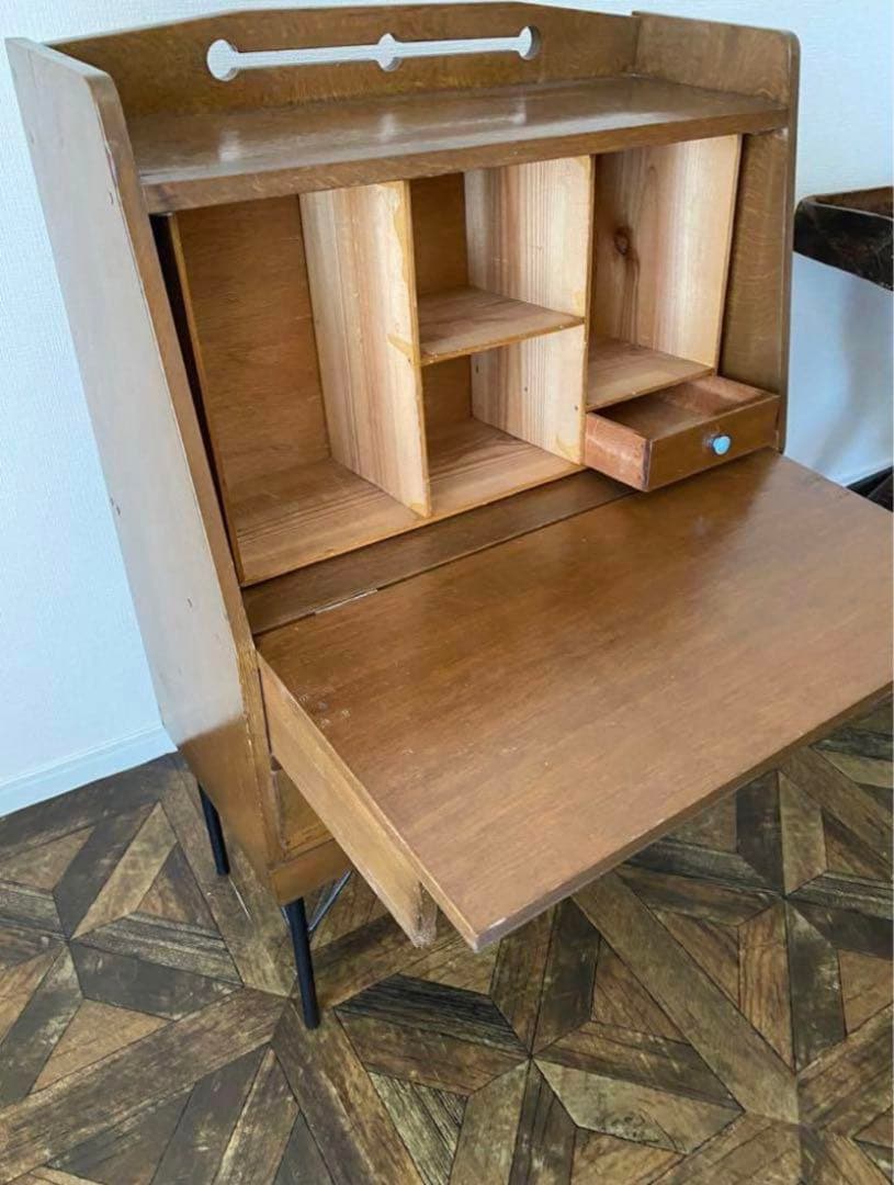 【ネモ】古道具　ライティングビューロー　文机　チェスト