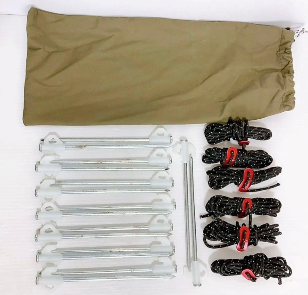 TOMOUNT TCパップテント 前幕付き 軍幕 カーキ