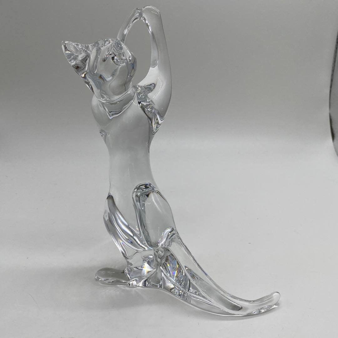 バカラ クリスタル　 フィギュリン 　猫　　　no.123