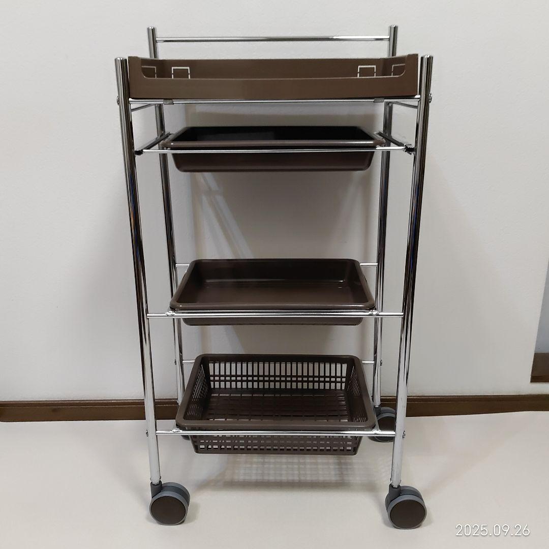 キャスター付き ワゴン台　　 美容師　理容師 コンパクトセット台