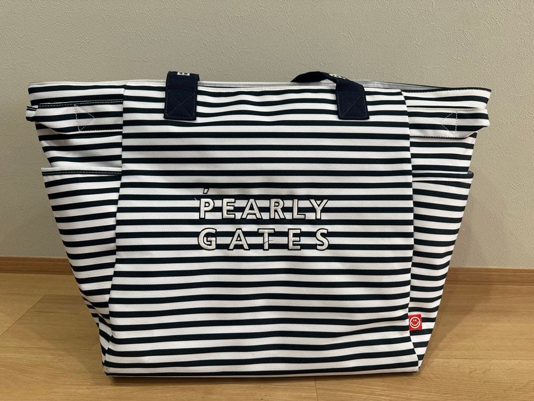 PEARLY GATES ストライプ トートバッグ
