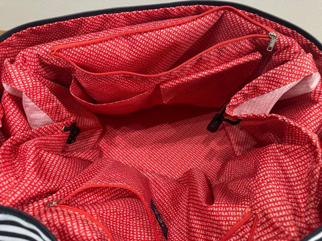 PEARLY GATES ストライプ トートバッグ