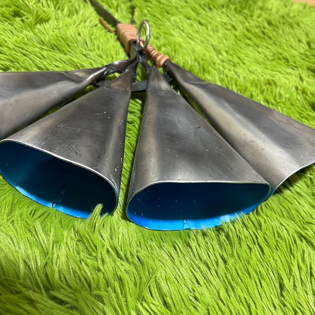 【タイムセール】アゴゴ　4連　Kalango ブラジルパーカッション　サンバ楽器