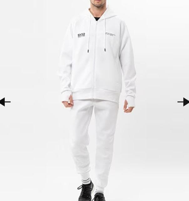 SY32 セットアップ 長袖 長ズボン Sサイズ ホワイト 新品未使用タグ付き