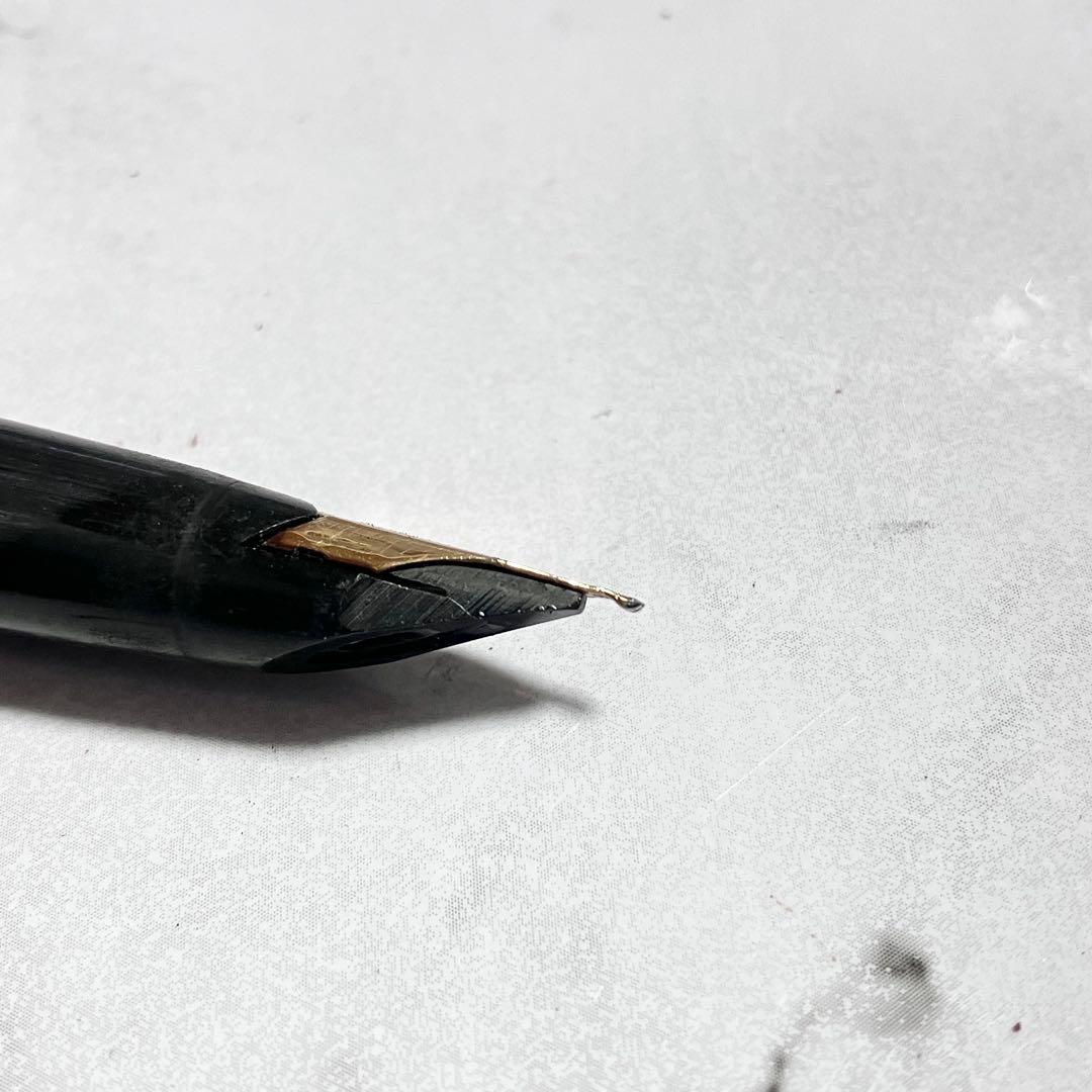 モンブラン 万年筆 224 ペン先 585 14K ブラック ホワイトスター