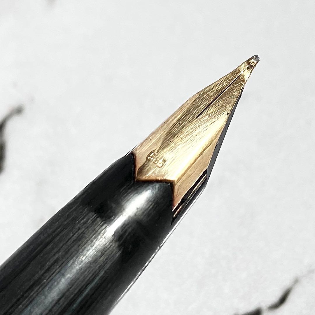 モンブラン 万年筆 224 ペン先 585 14K ブラック ホワイトスター