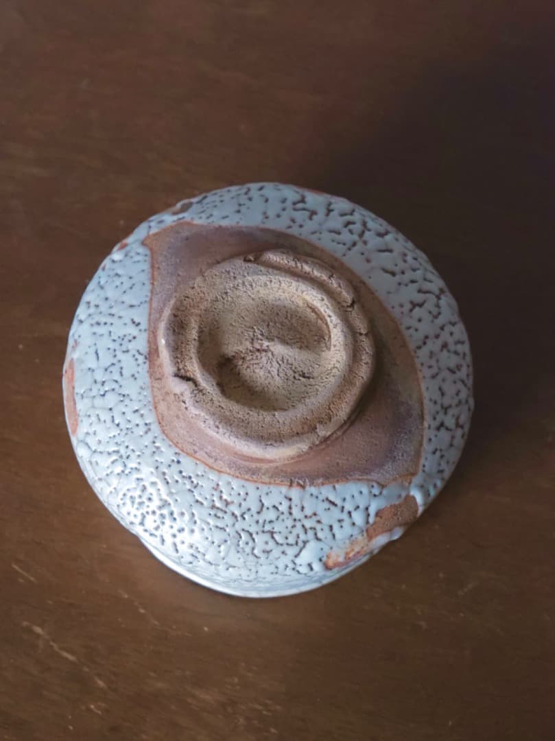 美濃焼　絵志野　茶碗　茶道具　時代物　Q2328