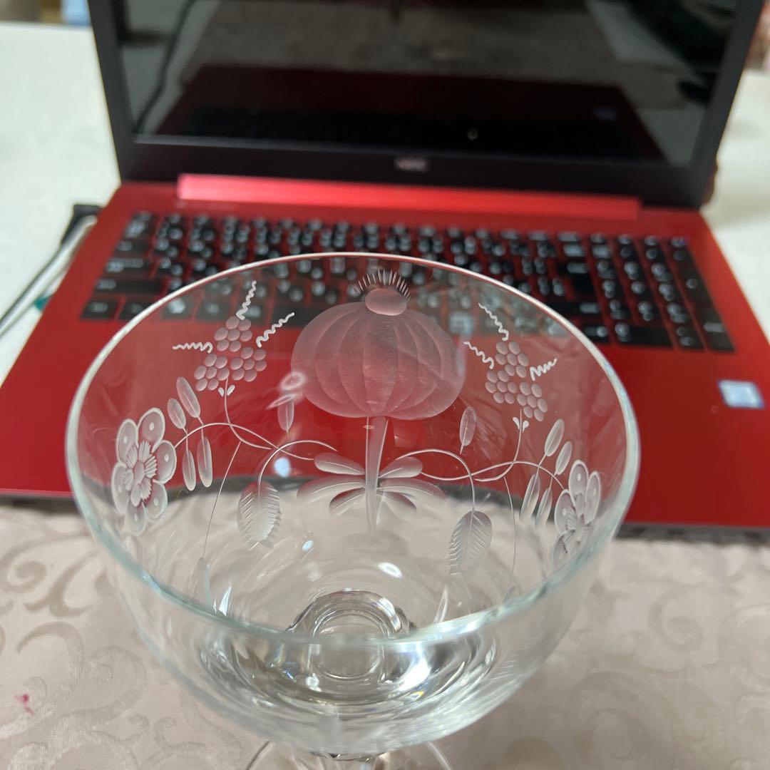 マイセンクリスタルグラス　ブルーオニオン