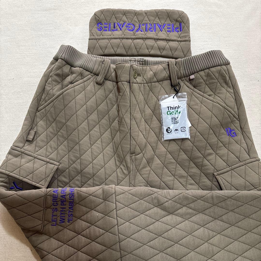 PEARLY GATES サイズ5 キルティングパンツ （カーキ色）