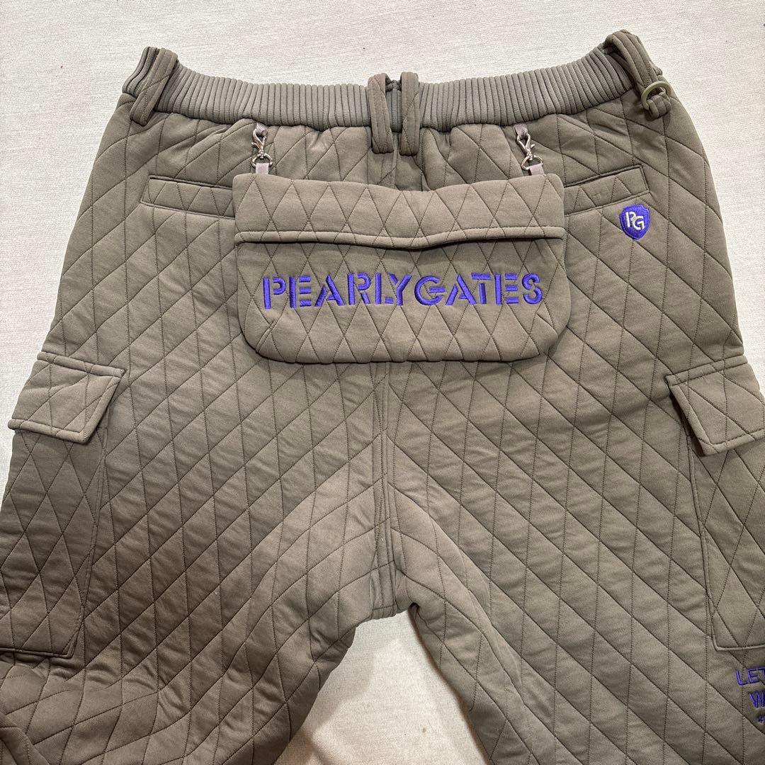 PEARLY GATES サイズ5 キルティングパンツ （カーキ色）