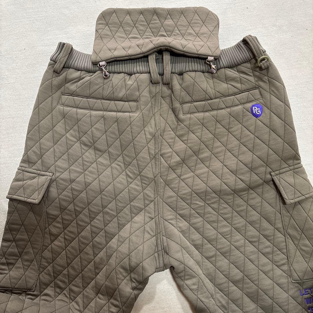 PEARLY GATES サイズ5 キルティングパンツ （カーキ色）