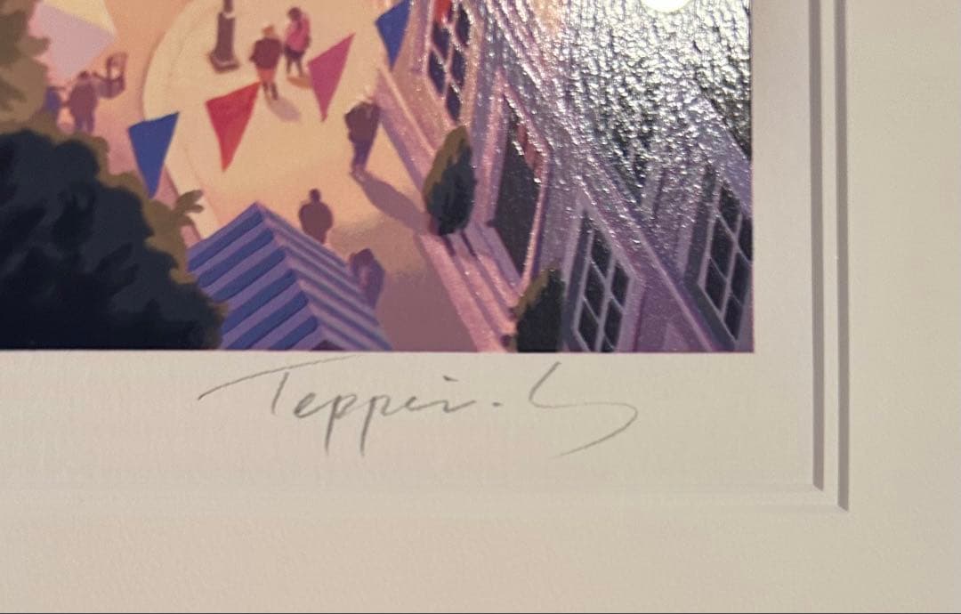 かちょ　笹倉鉄平 [パサージュ デ ルミエール]シルクスクリーン直筆サイン