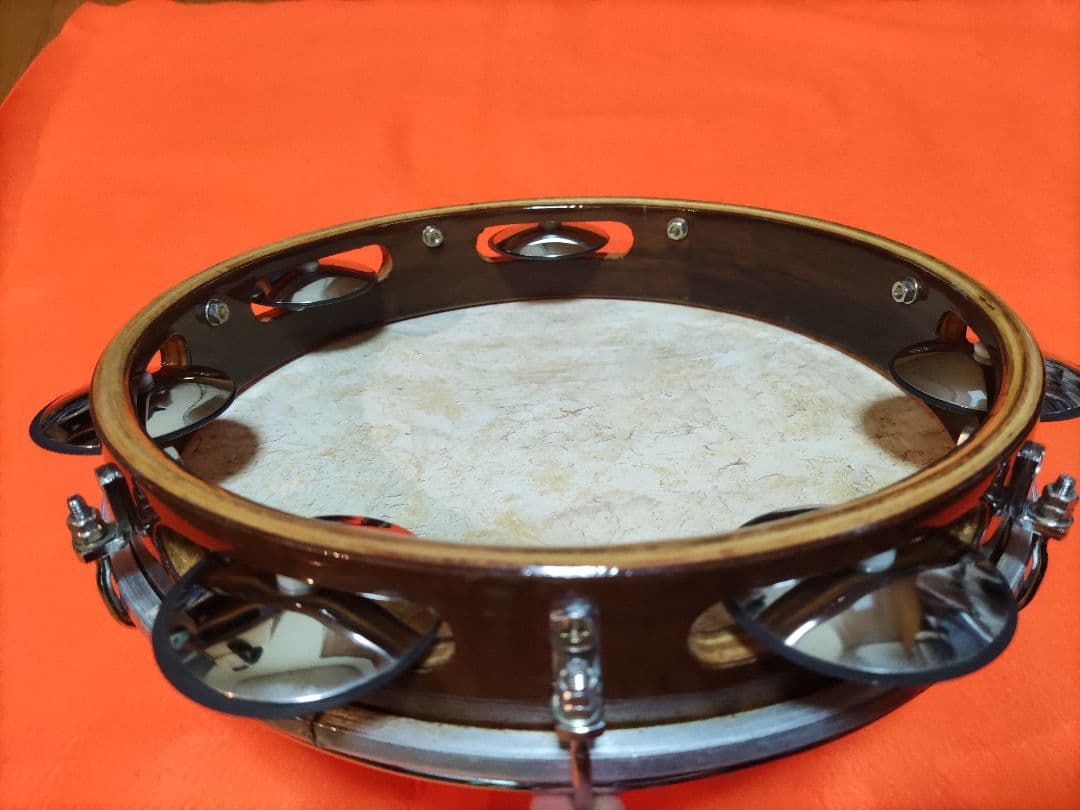 ☆Bauer PERCUSSIONパンデイロ　本皮　10インチ　スペーサー入り☆