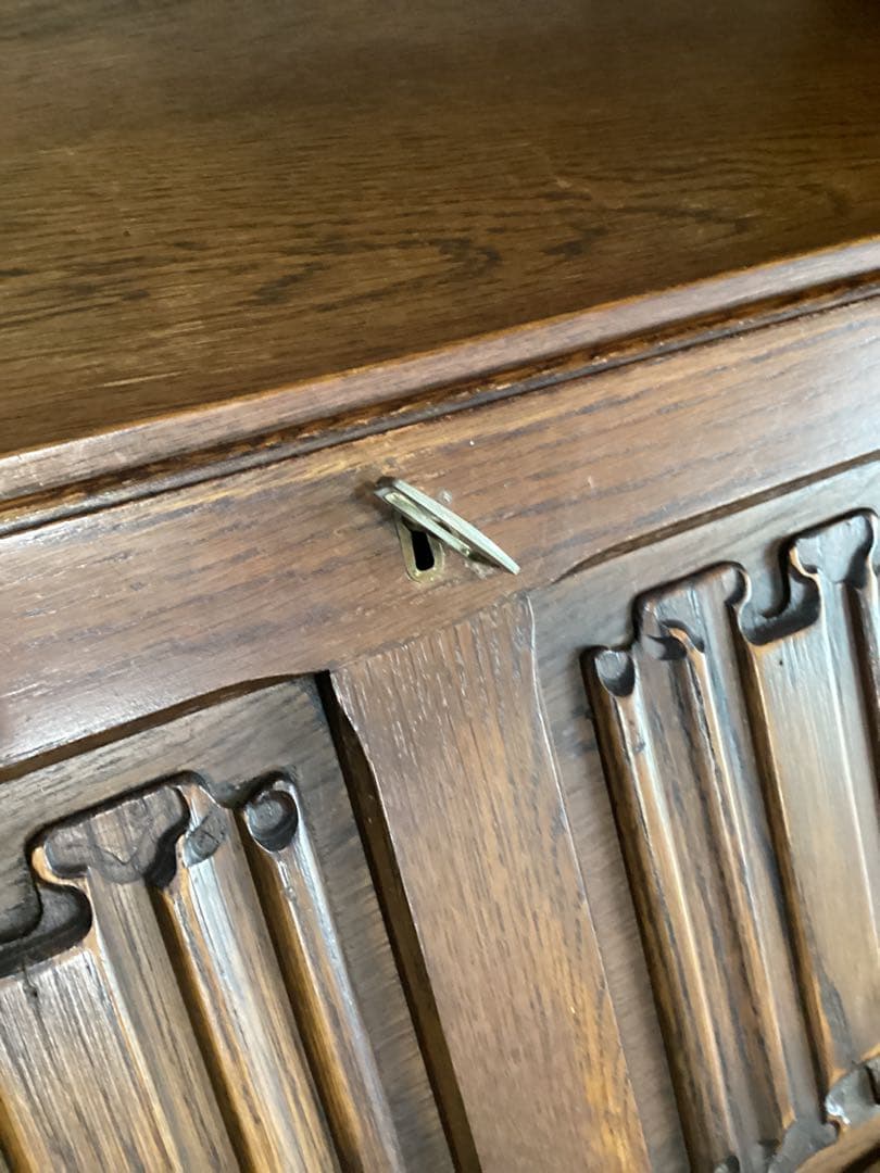 イギリスアンティーク　ライティングビューロー　デスク　キャビネット