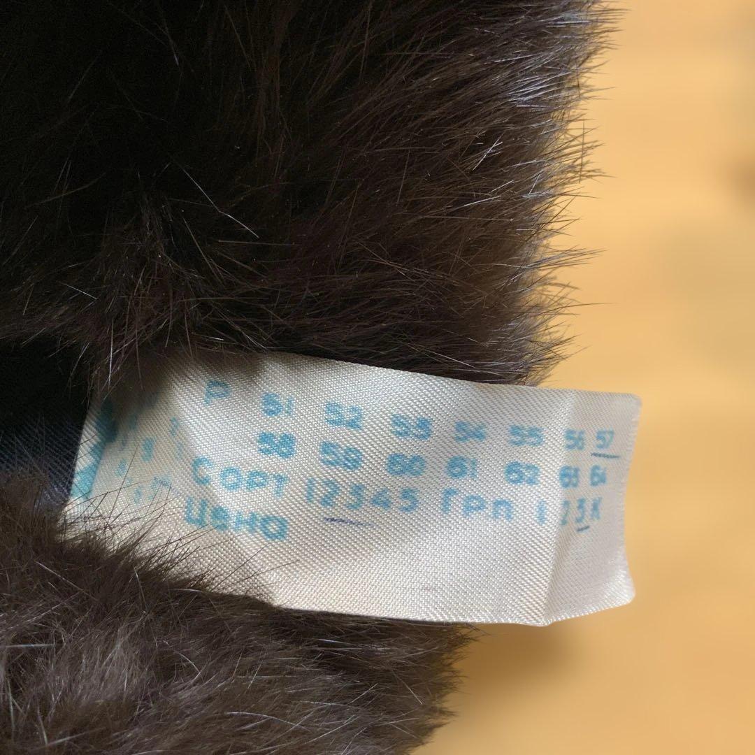 ソ連軍　ウシャンカ帽　リアルミンク