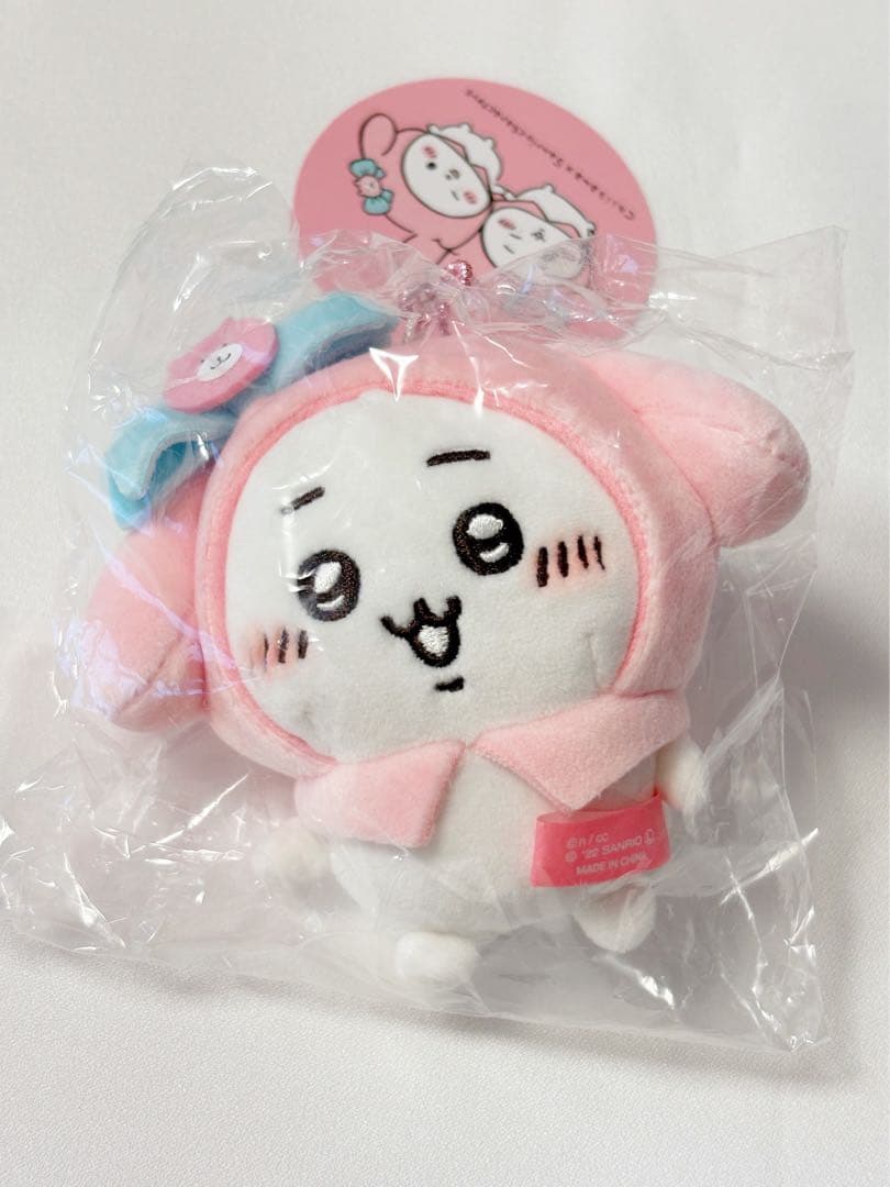 【ちいかわ】サンリオコラボ マスコット 4点セット ちい ハチ モモンガ