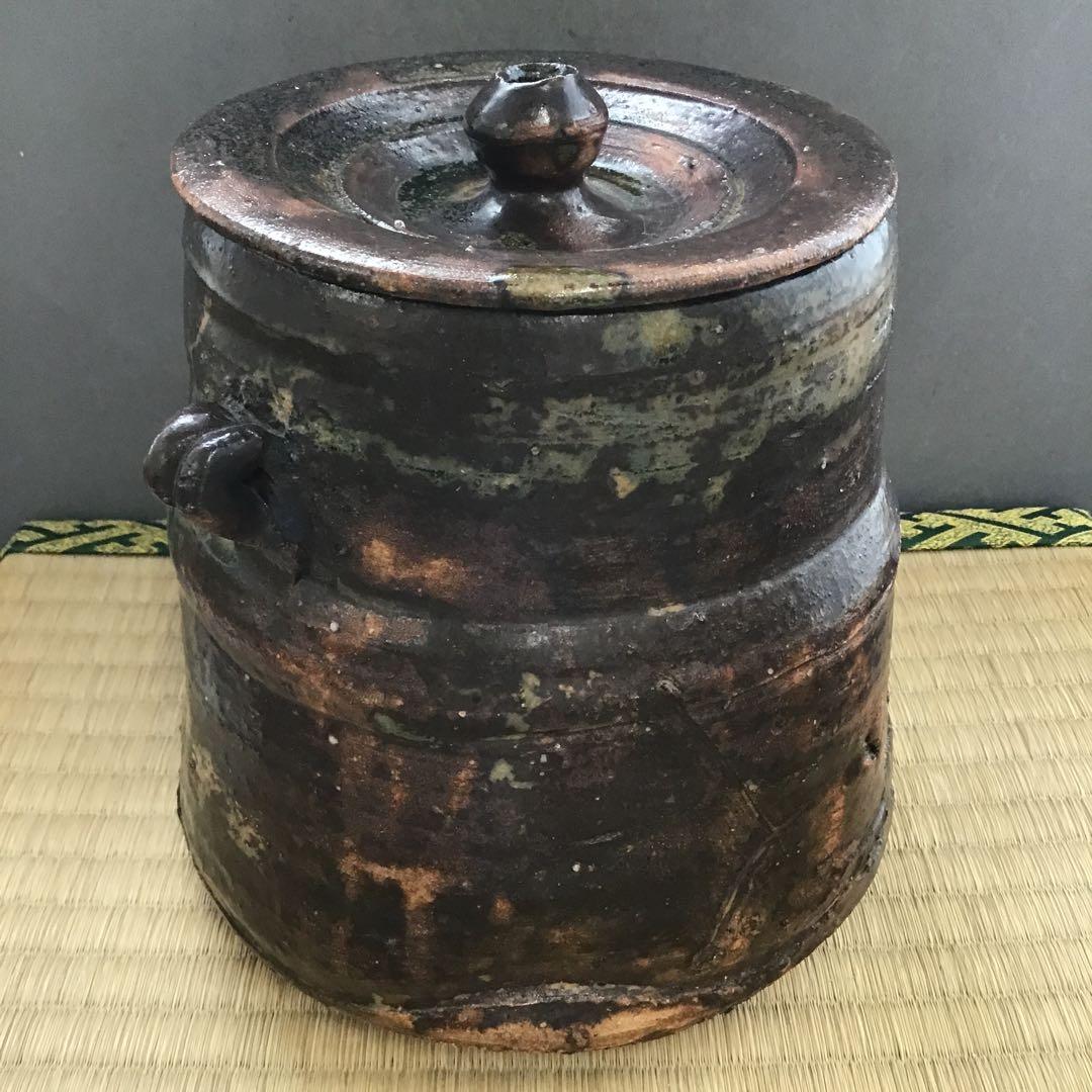 茶道具　水指　いらほ　水指　宗歩作　替蓋付　共箱　S28MS