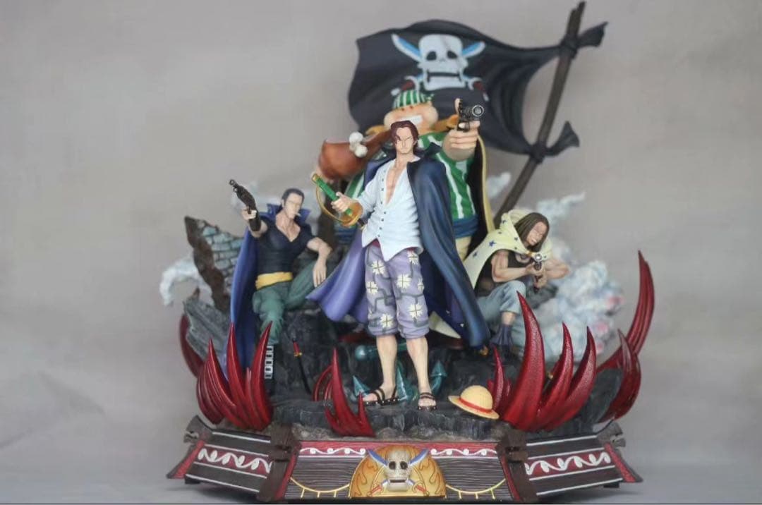 ワンピース 赤髪 シャンクス ガレージキット ガレキ スタチュー①⑥