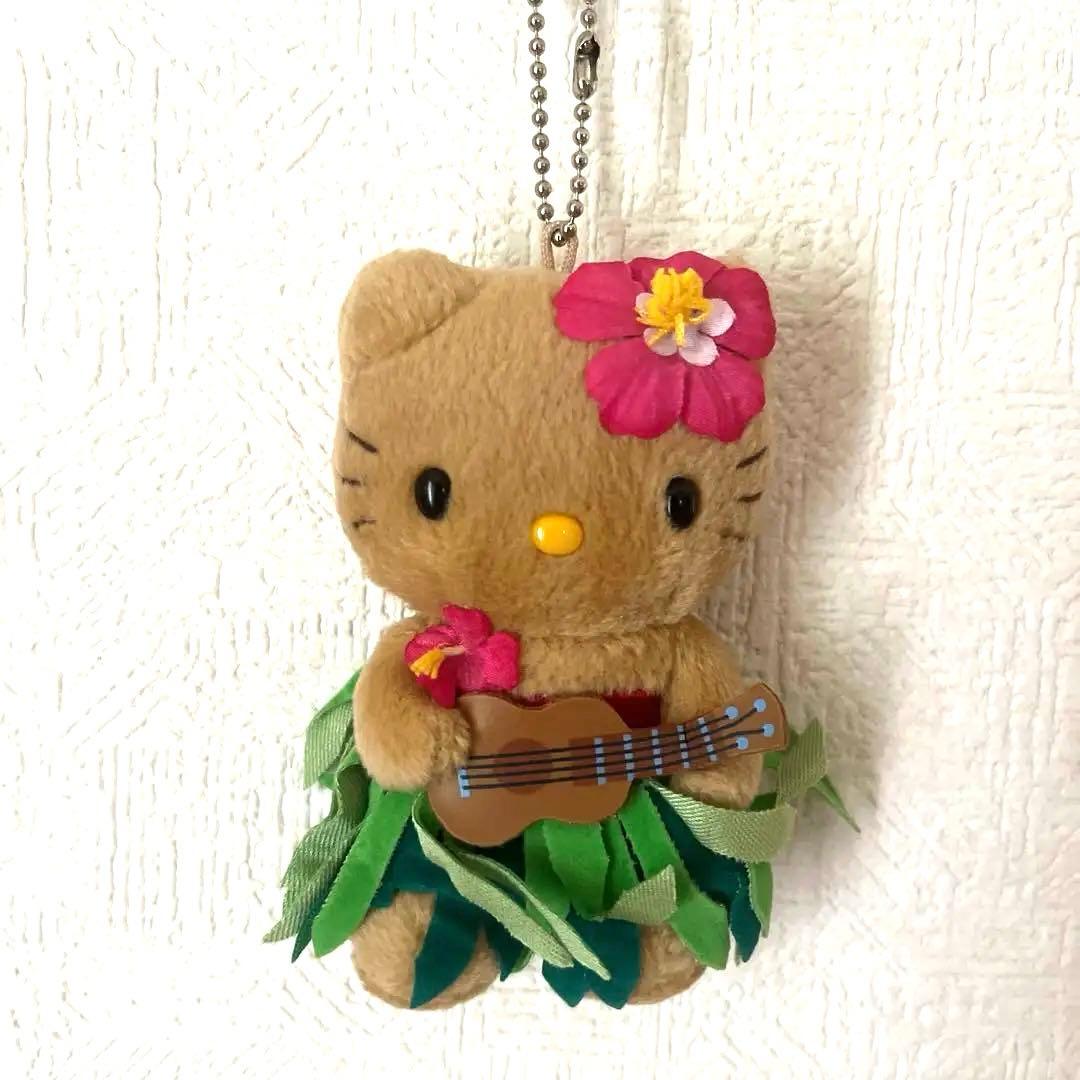 レア‼️アロハ ハワイアン 日焼けキティ ウクレレ ハイビスカス フラ