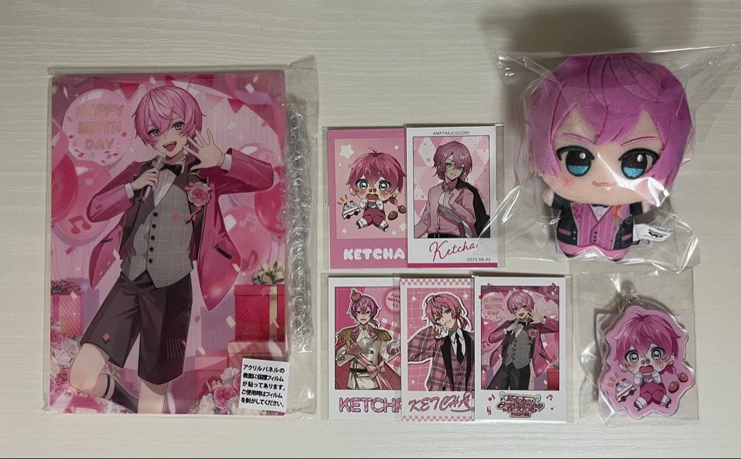 AMPTAK×COLORS けちゃ BIRTHDAY GOODS ちびぐるみ