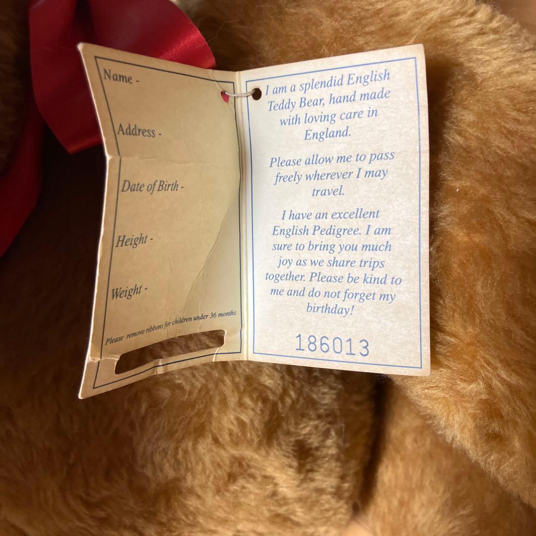 イギリス産アンティークテディベア